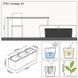 Ghiveci inteligent Lechuza Balconera 30 TRIO Cabană dreptunghiulară 14 x 3 l 32 x 100 x 35 cm, culoare Mocha 15005 foto 3