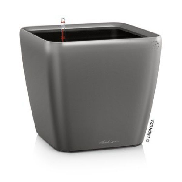 Ghiveci inteligent Lechuza Quadro Premium LS 21 pătrat 4 l 23 x 20 cm, Culoare Taupe 16125 foto