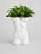 Ghiveci &ndash; vază de flori 3D &bdquo;Selene&rdquo; alb &ndash; siluetă feminină 105 &times; 145 mm 3dv1061 foto 5