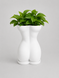 Ghiveci &ndash; vază de flori 3D &bdquo;Selene&rdquo; alb &ndash; siluetă feminină 105 &times; 145 mm 3dv1061 foto 6