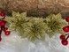 Set 10 ornamente pentru bradul de Craciun, stea Poinsettia, 14cm, auriu 10xCA-0725 foto 11