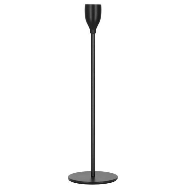 Set 3 suporturi de lumanare din metal, 23, 28 si 33cm, negru HA-7266 foto