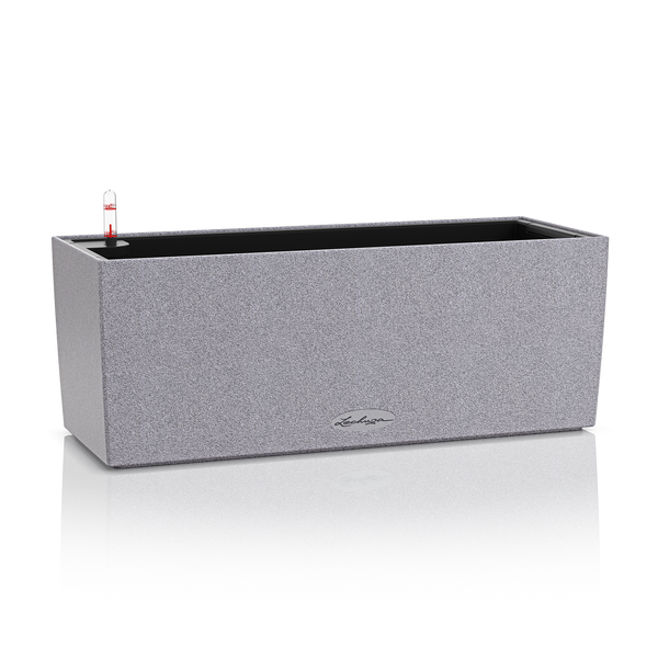 Ghiveci inteligent Lechuza Balconera Stone 50 dreptunghiular 8 l 19 x 50 x 19 cm, Culoare Quartz alb 15657 foto
