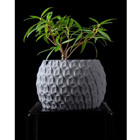 Ghiveci de flori 3d Antic Premium rotund 15 x 10.5 cm, Culoare Gri 3dv0065 foto