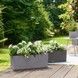 Ghiveci inteligent Lechuza Balconera Stone 50 dreptunghiular 8 l 19 x 50 x 19 cm, Culoare Negru grafit 15652 foto 7