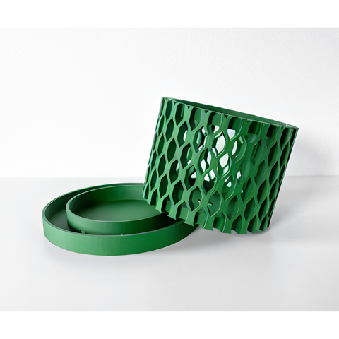 Ghiveci de flori 3d Orchid Aera Premium rotund 16 x 12.5 cm, Culoare Verde 3dv0286 foto