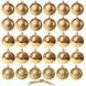 Set globuri de Craciun, 30 bucati, 3 modele, 3cm, auriu CA-0013 foto 8