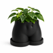 Ghiveci &ndash; vază de flori 3D &bdquo;Aura&rdquo; negru &ndash; siluetă feminină 230 &times; 155 mm 3dv1114 foto 5