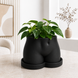 Ghiveci &ndash; vază de flori 3D &bdquo;Aura&rdquo; negru &ndash; siluetă feminină 230 &times; 155 mm 3dv1114 foto 2
